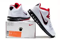 nike air max low lebron 9 france white black red nba